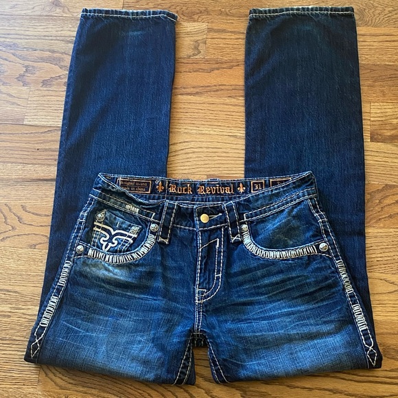 Men’s Rock Revival Jeans - Picture 4 of 9